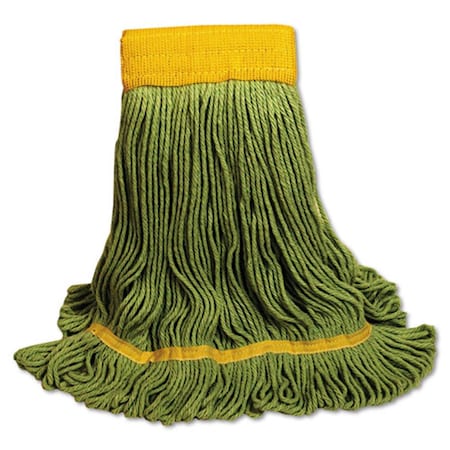 Pinpoint Ecomop Looped-End Mop Head, Recycled Fibers, Large - Green PI712248